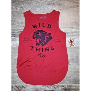 LORDS OF LIVERPOOL Women's Tiger Wild Thing Tank Top Red ( S )